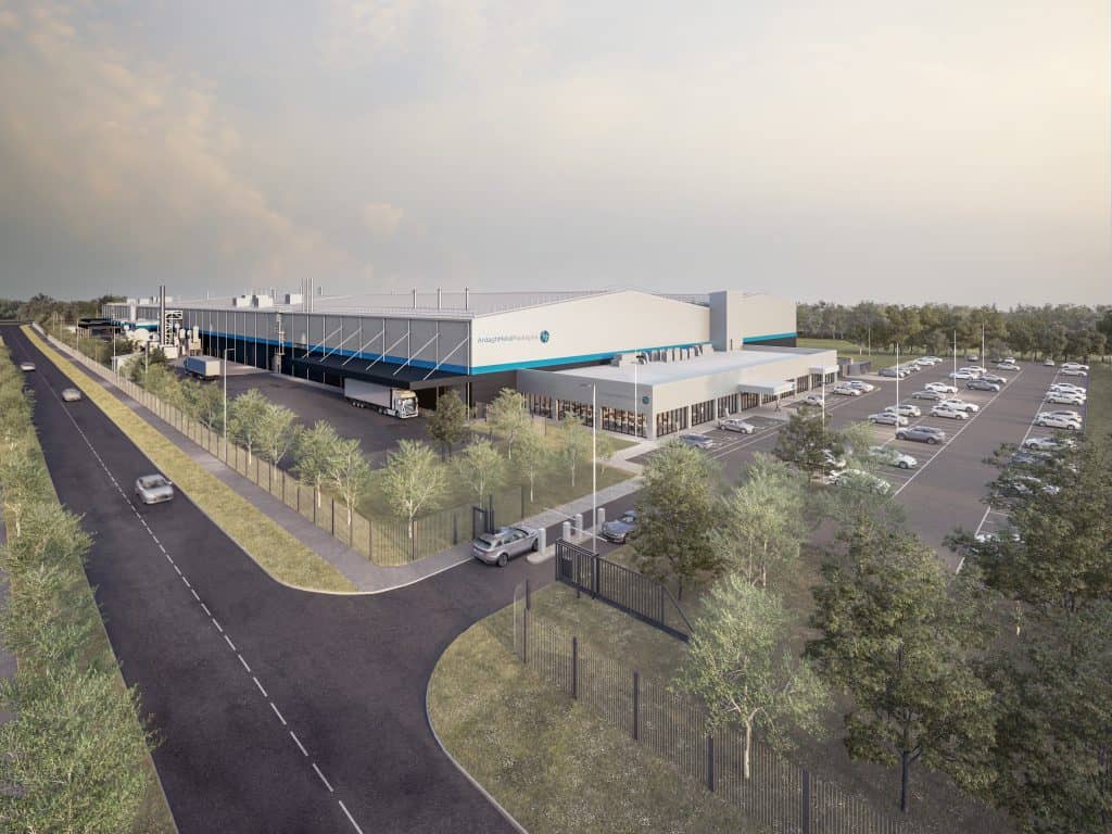 The Ardagh Metal Packaging Facility in Newtownabbey